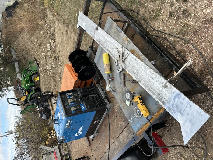 Miller Bobcat setup on trailer