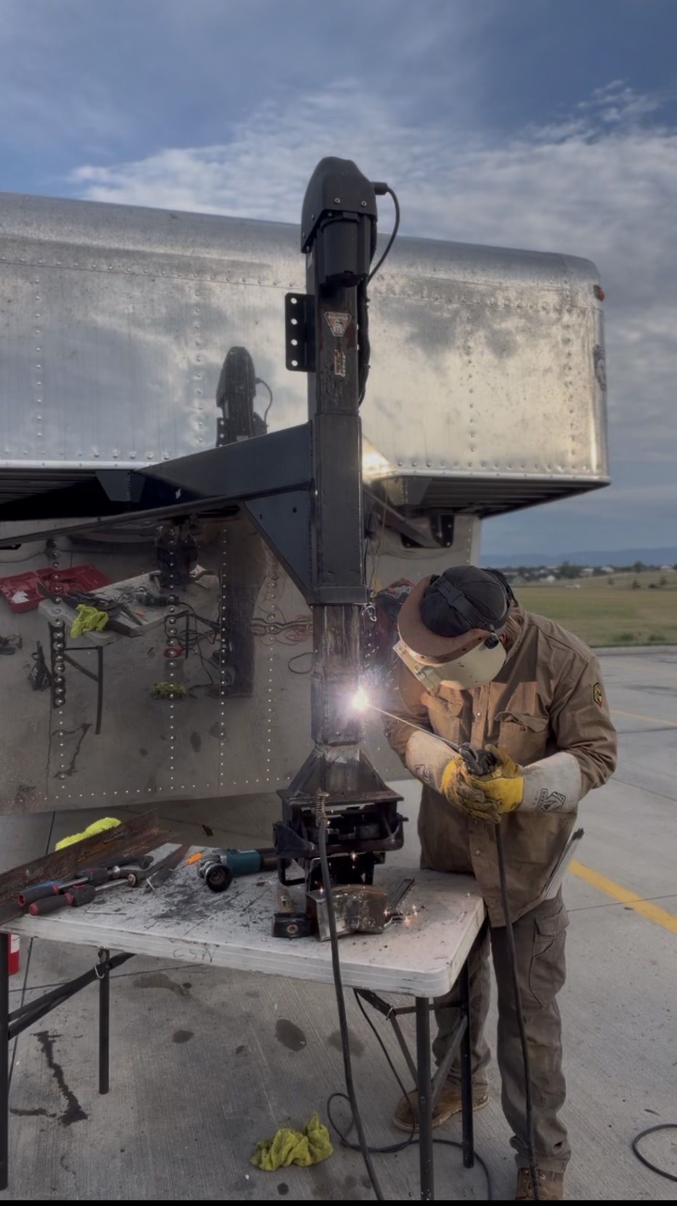 Emergency trailer hitch repair & fabrication